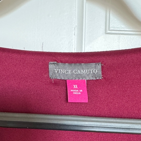 Vince Camuto Floral V-Neck Blouse - Pink and Black - Picture 2 of 7